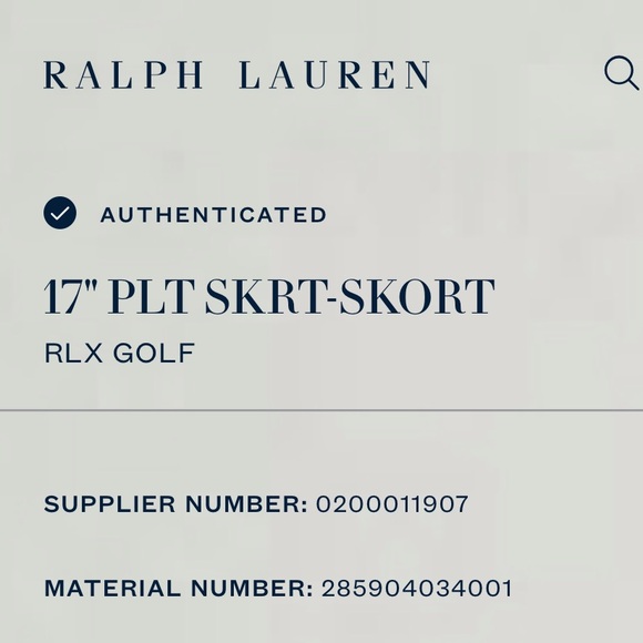 NWT Women's RLX RALPH LAUREN Pleated Skort Navy Star 4th of July Golf Large $170 - Picture 8 of 11